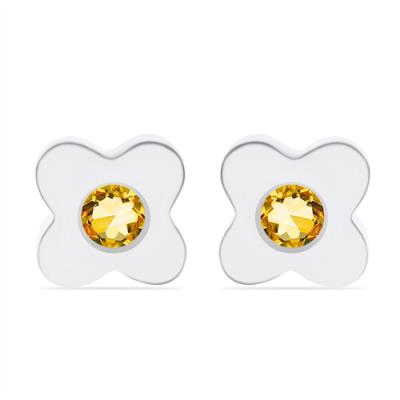 BUY 925 SILVER NATURAL CITRINE GEMSTONE EARRING